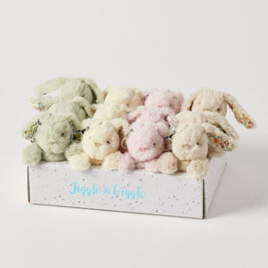 Jiggle & Giggle - Floral Bunny Keychain - 4 Assorted Colours