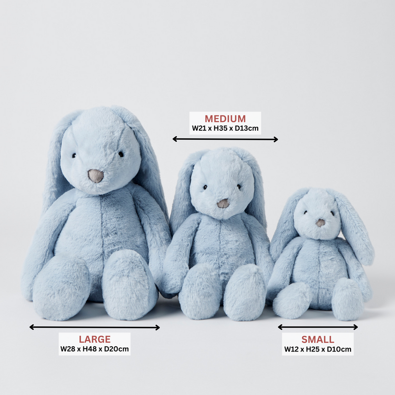 Jiggle & Giggle - Pale Blue Bunny - 25cm & 35cm