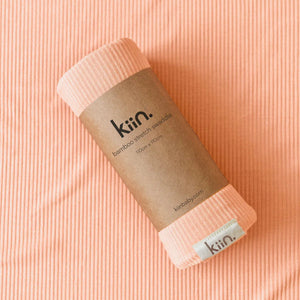 Bamboo Stretch Swaddle - Peach Sunset (plus accessories)
