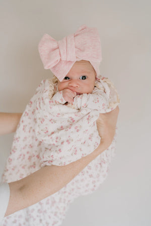 Gauze Lace Blanket - Paisley Peony