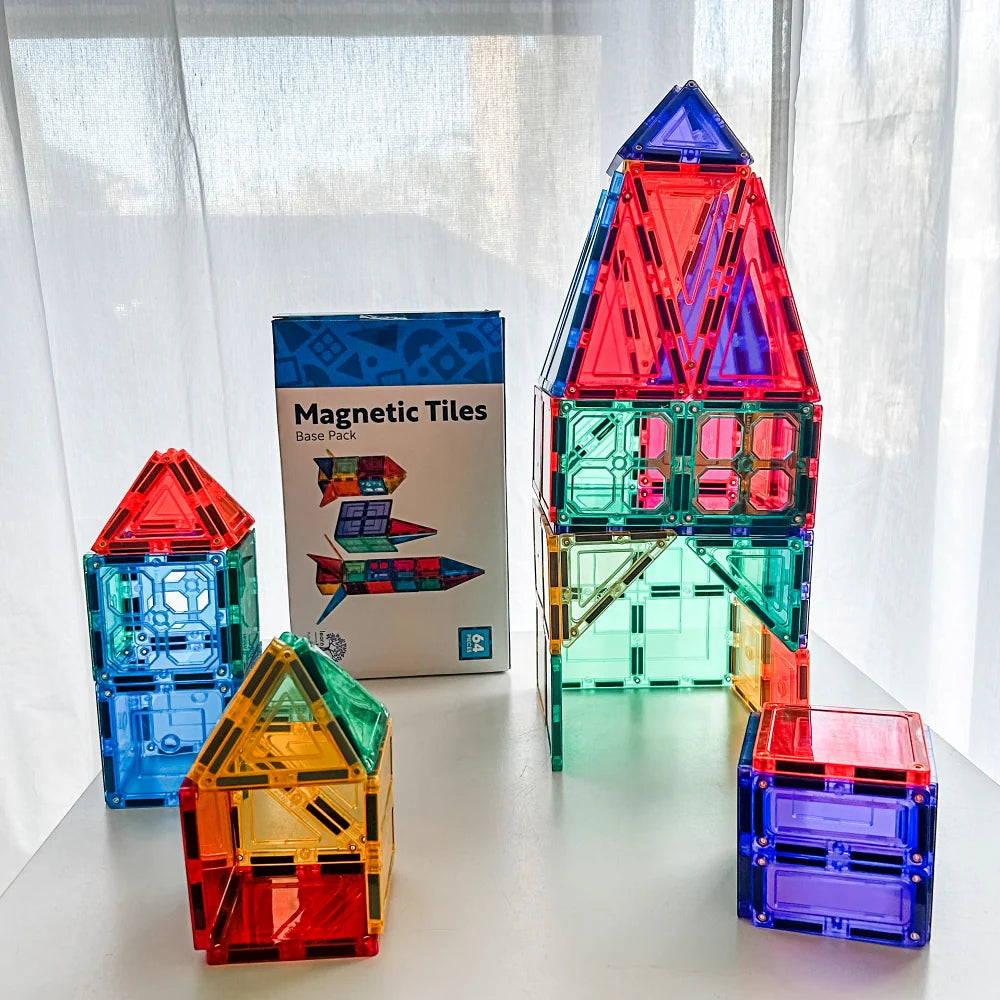 Magnetic Tiles - 64 Piece Set
