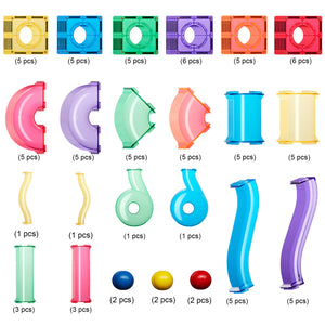 Magnetic Ball Run - Expansion Pack (88 Pieces)