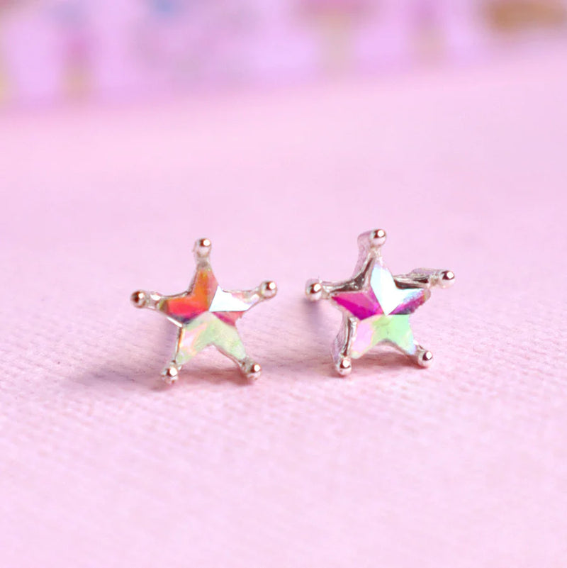 Earrings - Crystal Shining Star with Fairy Box