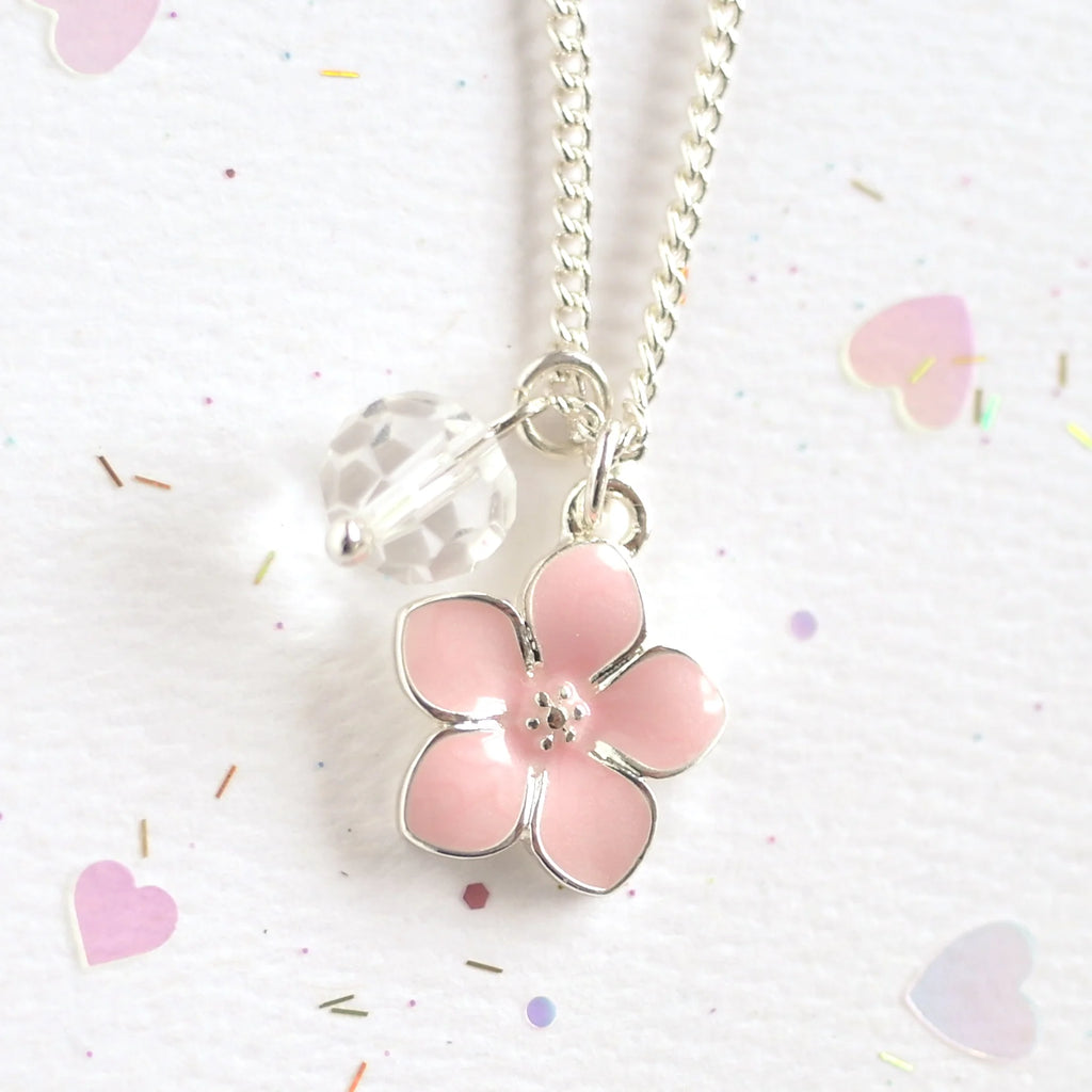 Necklace - Pink Flower