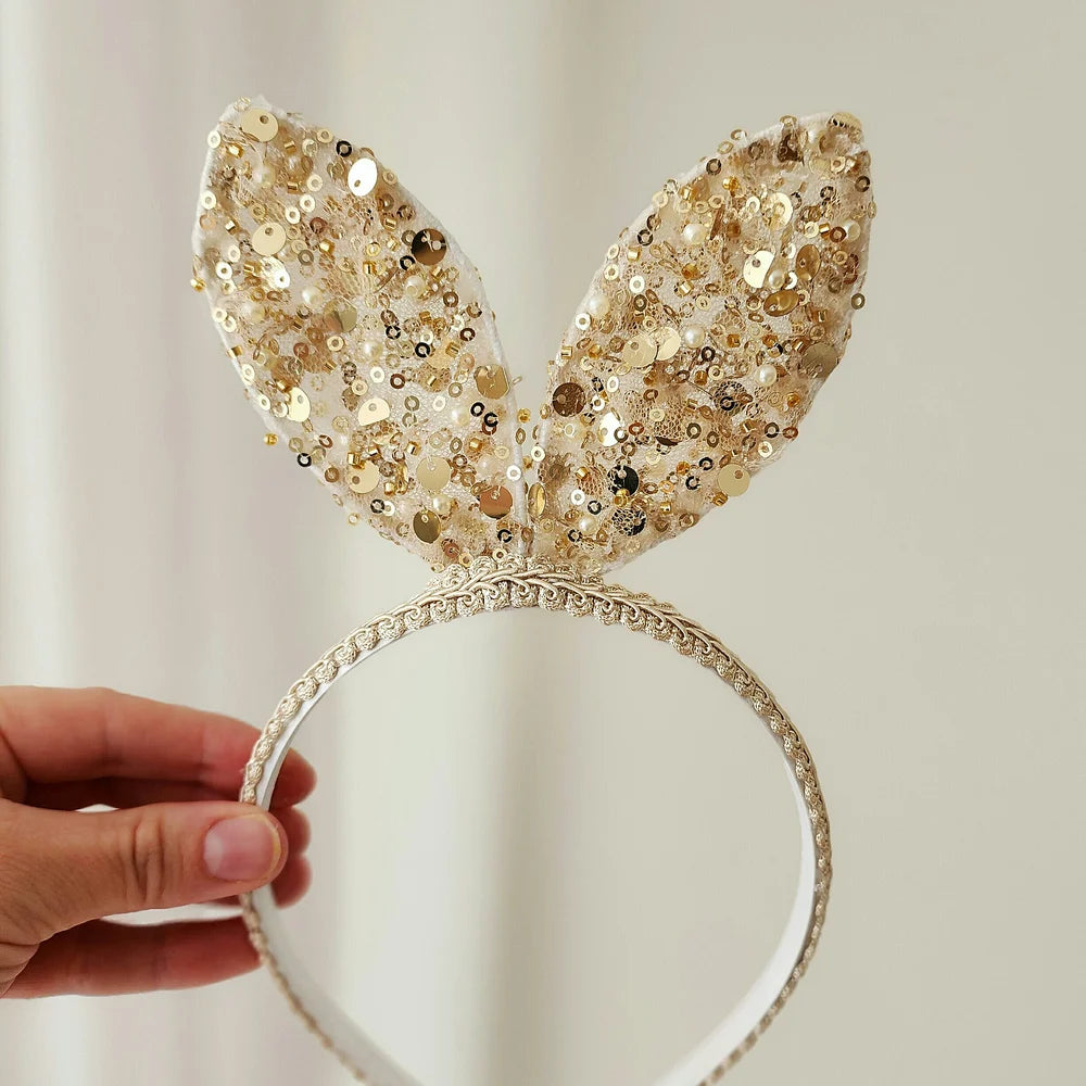 Bunny Headband - Goldie Embroidery