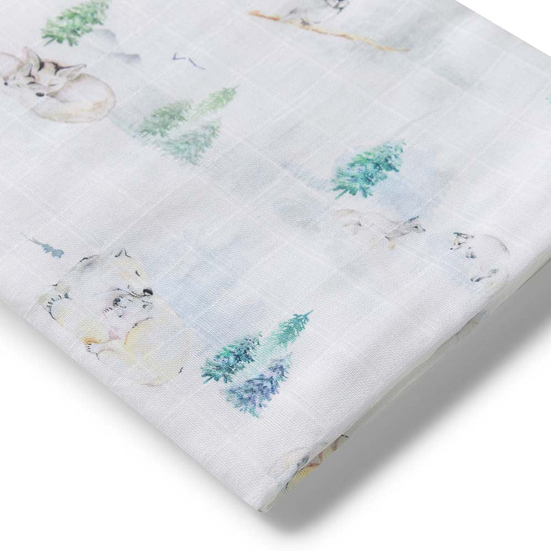 Organic Muslin Wrap - Arctic