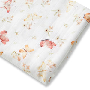Organic Muslin Wrap - Butterfly