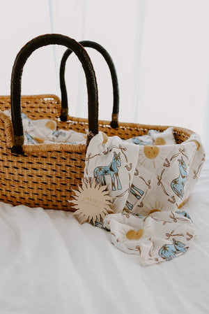 Bamboo Wrap - Blue Pony Club