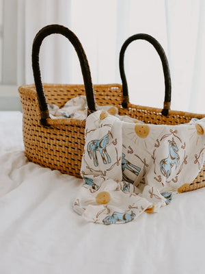 Bamboo Wrap - Blue Pony Club