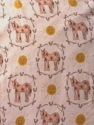 Bamboo Wrap - Pink Pony Club