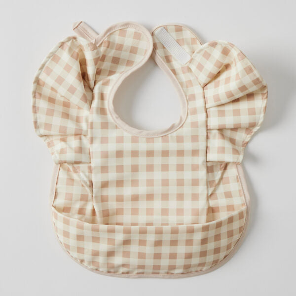 Nordic Kids - Frilled Bib - Gingham