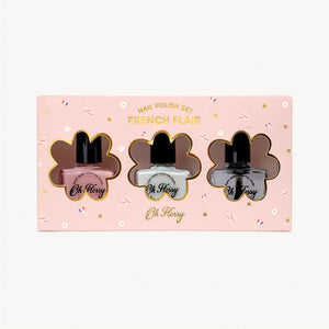 Oh Flossy - Plant-Based Nail Polish Set - French Flair