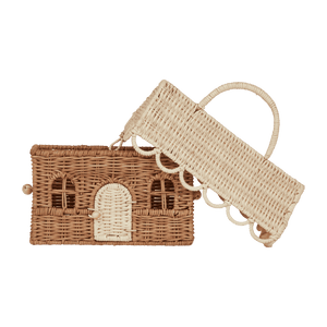 Olli Ella - Rattan Gingerbread Casa Clutch