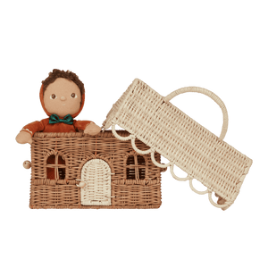 Olli Ella - Rattan Gingerbread Casa Clutch