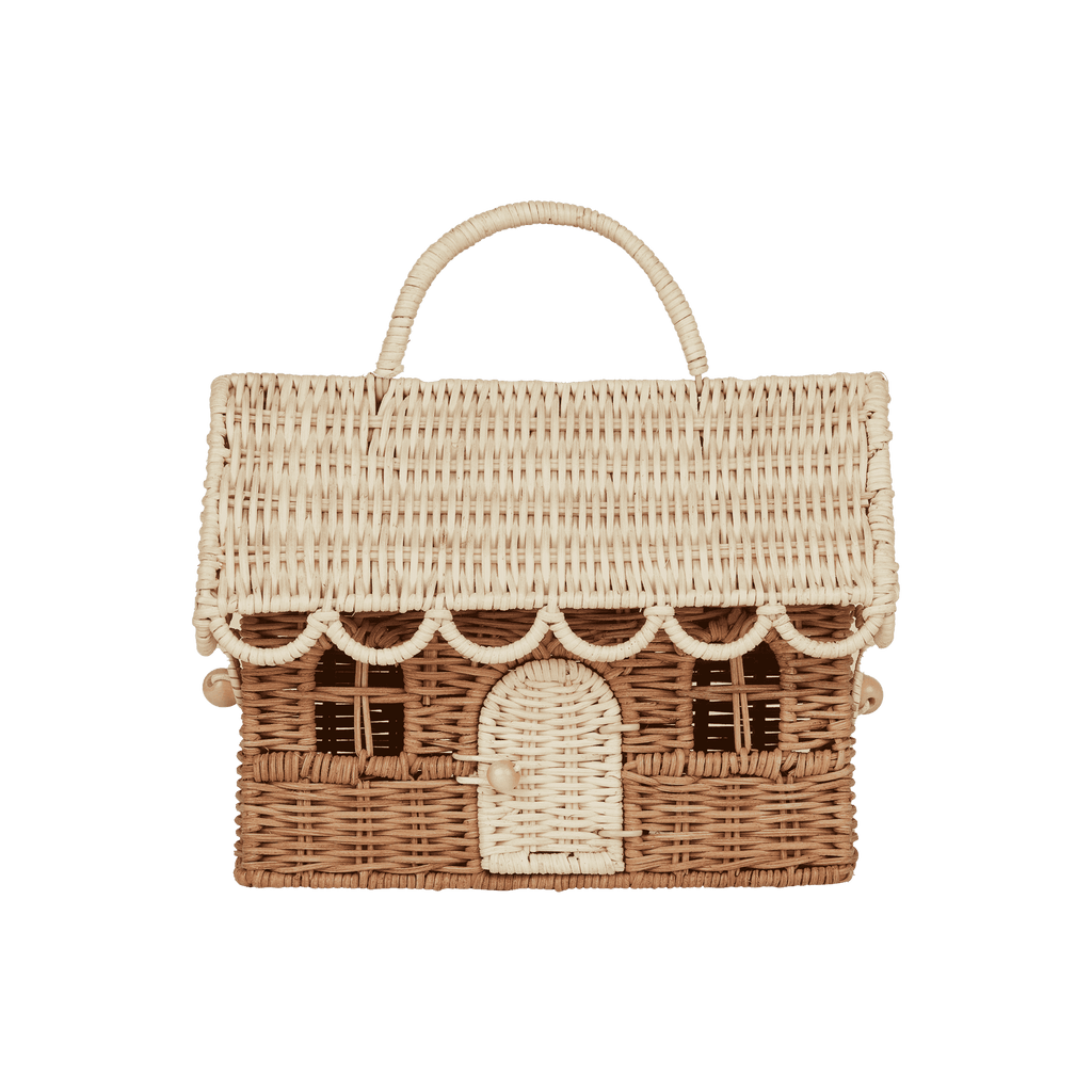 Olli Ella - Rattan Gingerbread Casa Clutch