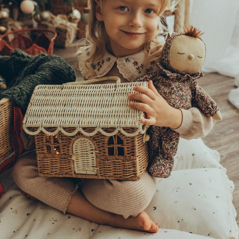 Olli Ella - Rattan Gingerbread Casa Clutch