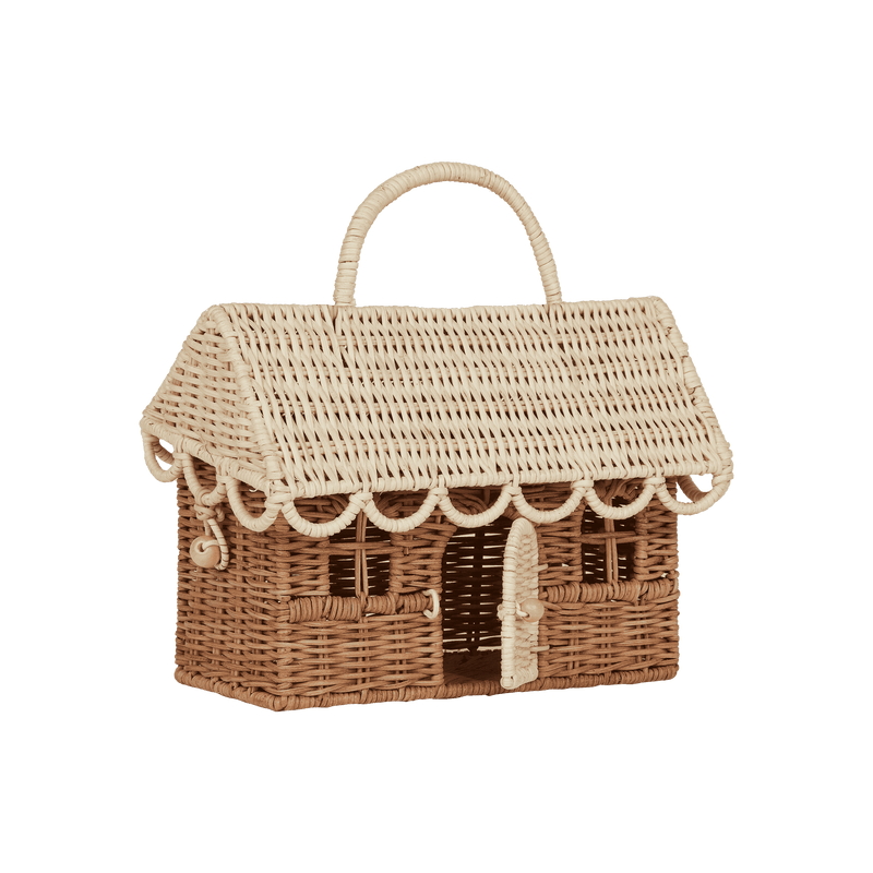 Olli Ella - Rattan Gingerbread Casa Clutch