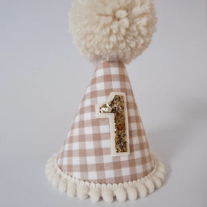 Party Hat - Gingham Pattern
