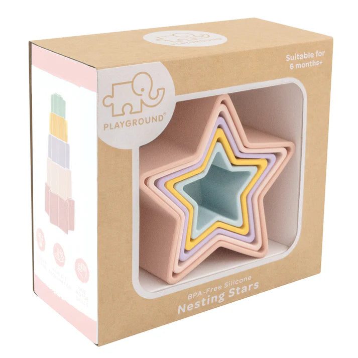 Silicone Nesting Stars - Multi