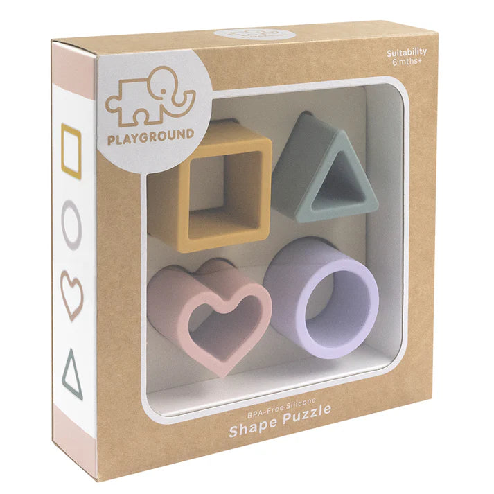 Silicone Shape Puzzle - Rose