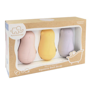 Silicone Squeezy Bath Birds 3pk