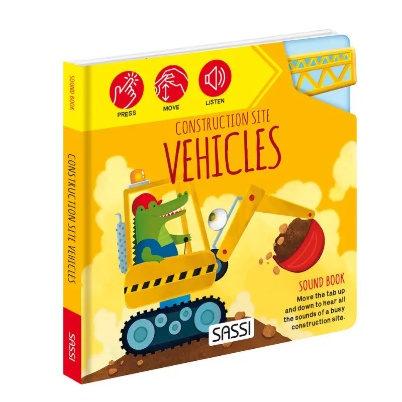 Board Book - Sounds Book - Construction Site Vehicles