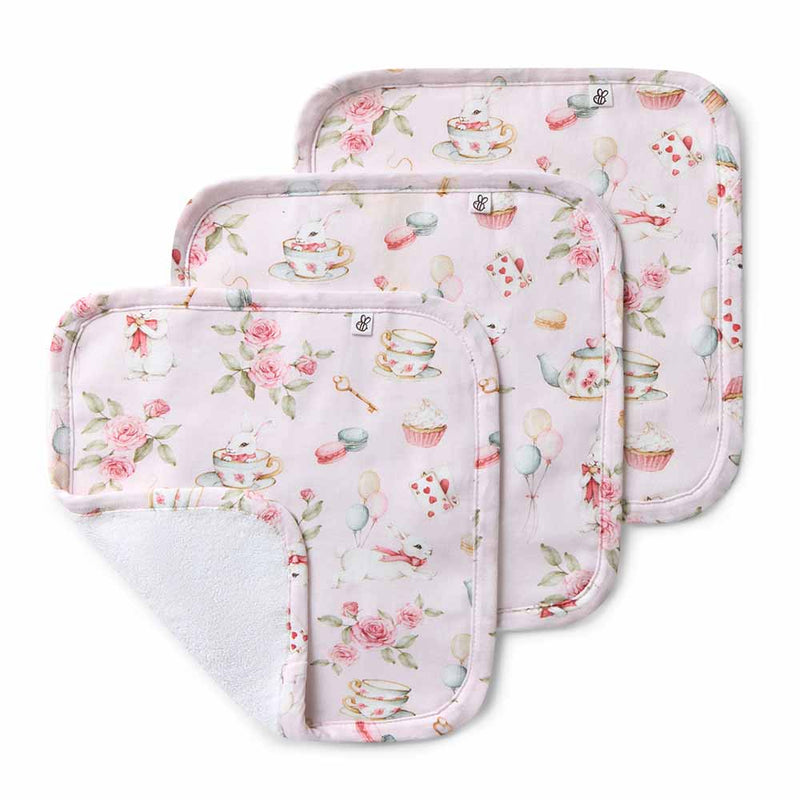 Organic Wash Cloths - 3 pack - Alice's Tea Party