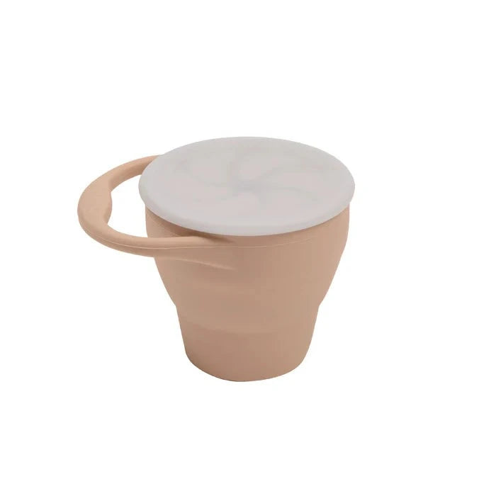 Expandable Silicone Snack Cup - Apricot