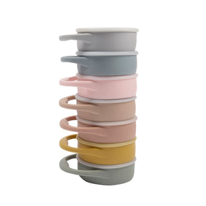 Expandable Silicone Snack Cup - Apricot