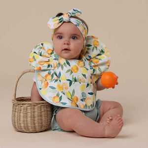 Snuggle Bib - Citrus Squeeze Frill
