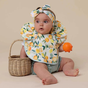 Snuggle Bib - Citrus Squeeze Frill