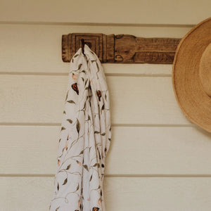 Organic Muslin Wrap - Fly Away, Butterfly