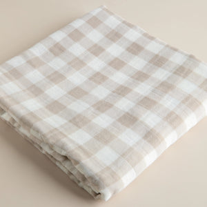 Organic Muslin Wrap - Classic Gingham
