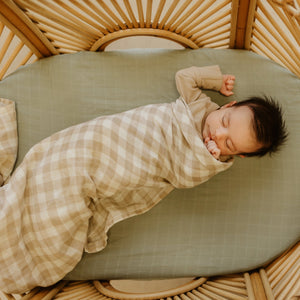 Organic Muslin Wrap - Classic Gingham