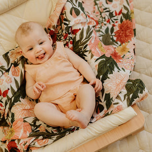 Organic Muslin Wrap - Les Fleurs