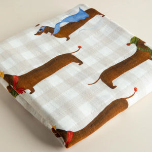 Organic Muslin Wrap - Silly Sausage