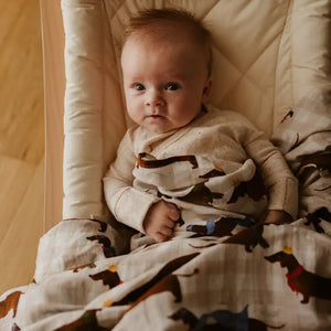 Organic Muslin Wrap - Silly Sausage