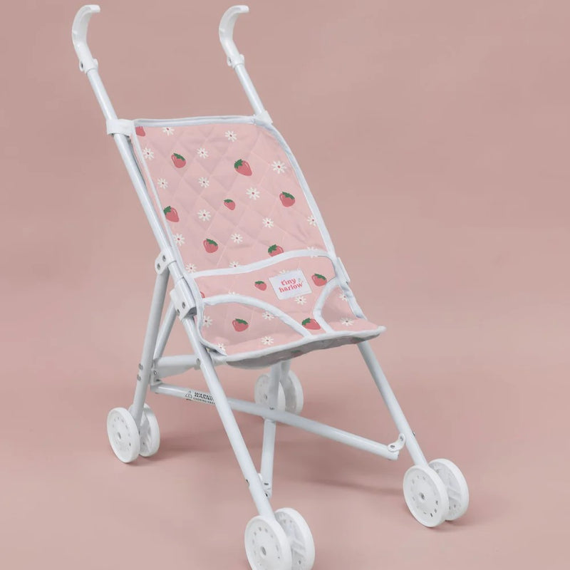 Tiny Harlow - Folding Dolls Stroller - Strawberry Picnic