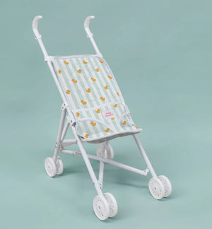 Tiny Harlow - Folding Dolls Stroller - Blue Ducky