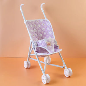 Tiny Harlow - Folding Dolls Stroller - Lilac Daisy