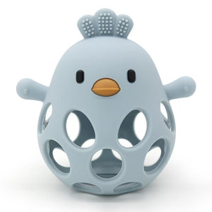Silicone Chicken Teether - Assorted Colours