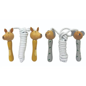 Wooden Koala & Kangaroo Skipping Rope