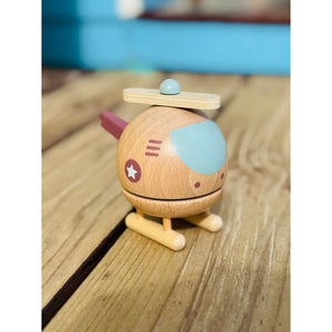 Wooden Music Box - Helicopter