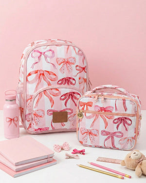 Kids Backpack - Pink Bows