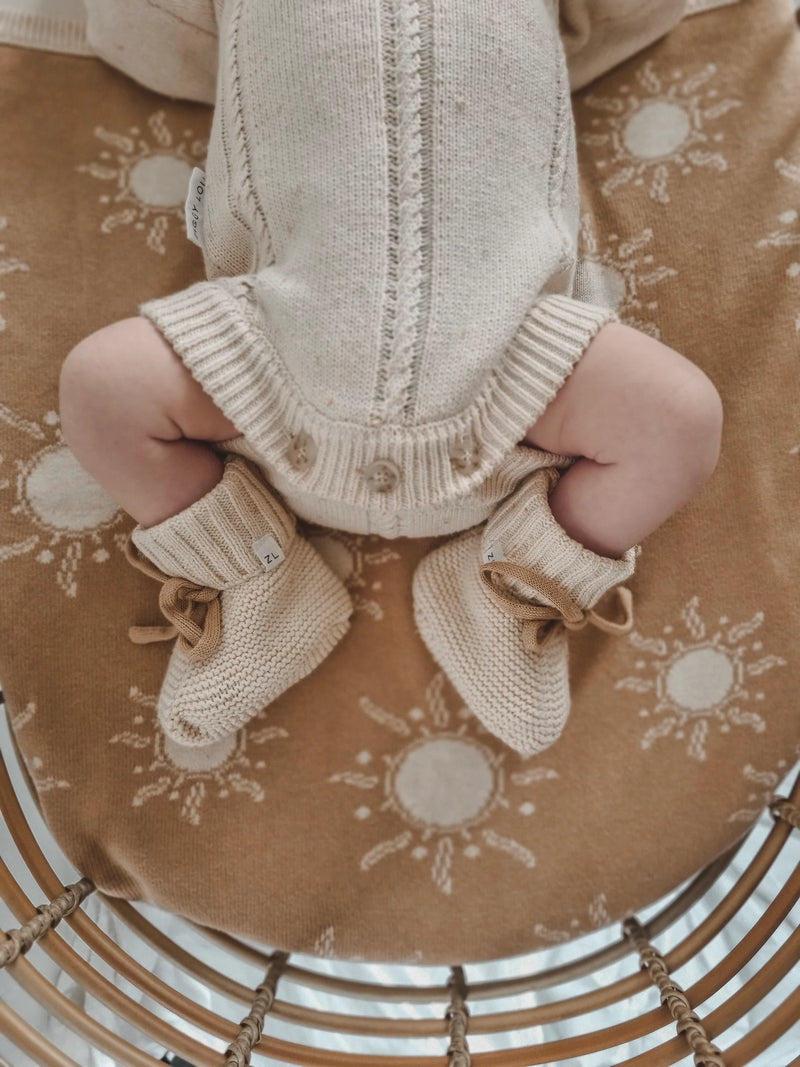 Ziggy Lou - Heirloom Romper - Biscotti Fleck