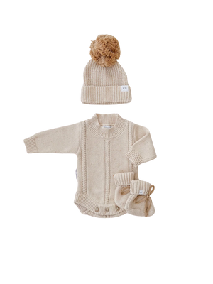 Ziggy Lou - Heirloom Romper - Biscotti Fleck