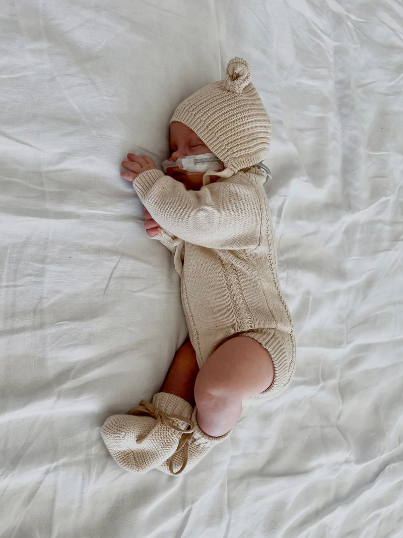 Ziggy Lou - Heirloom Romper - Biscotti Fleck