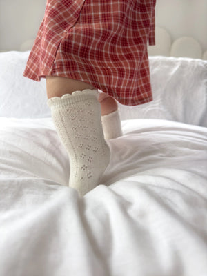 Ziggy Lou - Lace Socks - Milk