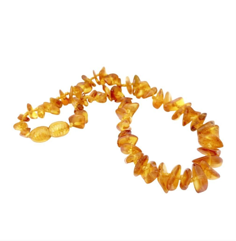 Baltic Amber Chip-Style Necklace - Honey