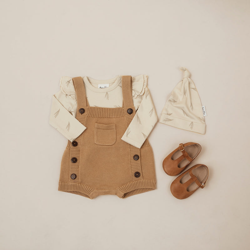 AW22 Knit Romper - Taupe (ONLY SIZE 2 LEFT)